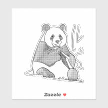 Sticker Panda tonic comique