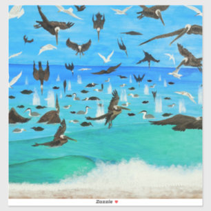 Sticker pandemonium pélican