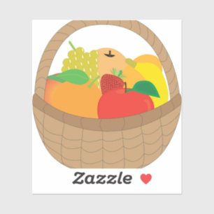 Sticker Panier de fruits