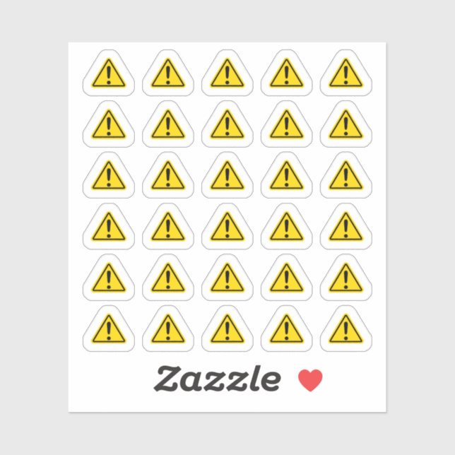 Sticker Panneau d'attention Information importante Calendr (Feuille)