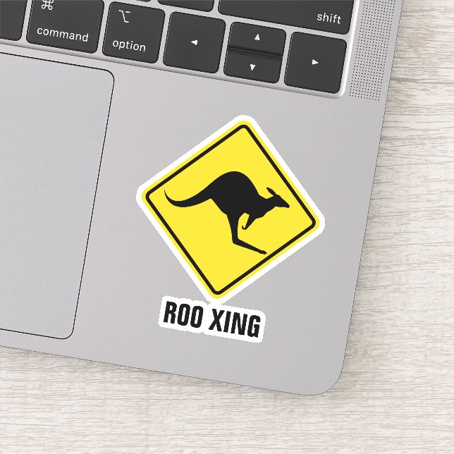 Sticker Panneau d'avertissement Kangaroo (Détail)