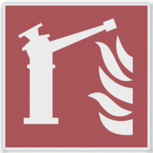 Sticker Panneau de sécurité du moniteur d'incendie