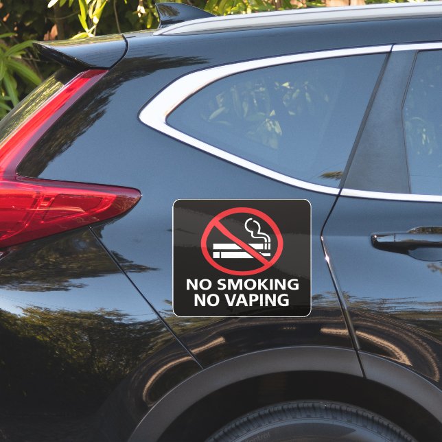 Sticker Panneau Interdiction de Fumer et de Vapoter - Sens (Coté voiture)