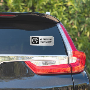 Sticker Panneau Interdiction de Fumer Inclut le Vapotage e