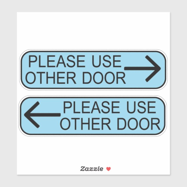 Sticker panneau utiliser une autre porte (Feuille)