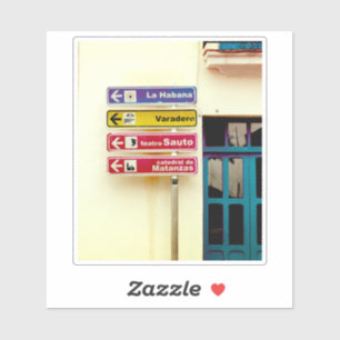 Sticker Panneaux de signalisation cubains