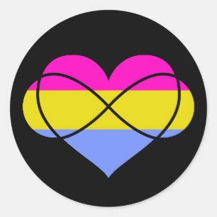 Sticker Pansexuel Polyamorous Infinity
