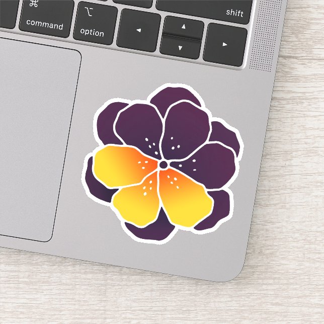 Sticker Pansy Power (Détail)