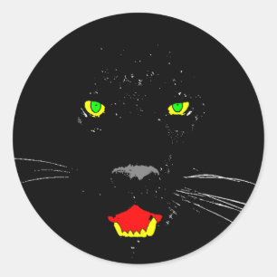 Sticker Panther noir