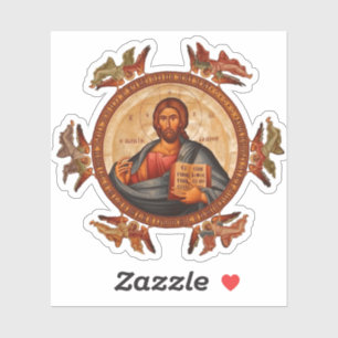 Sticker Pantocrateur Jésus Christ Seigneur de tous avec le