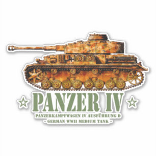Sticker Panzer IV D Guerre mondiale Deux Allemands 2ÈME GU
