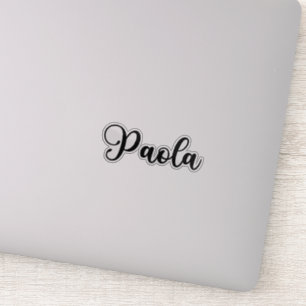 Sticker Paola Nom - Calligraphie manuscrite