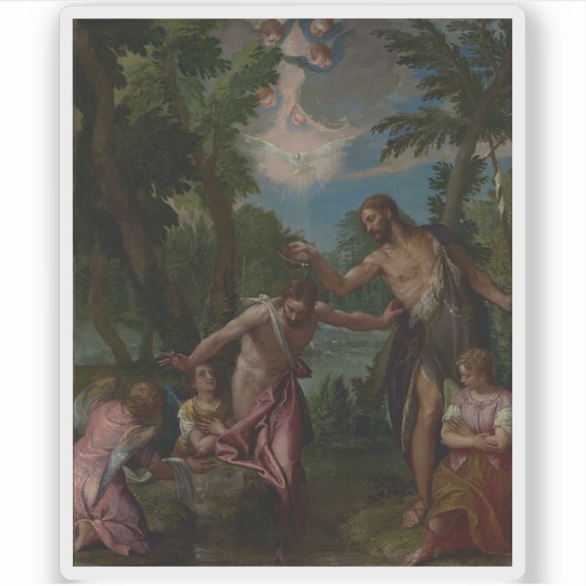 Sticker Paolo Veronese - Le Baptême du Christ (Devant)