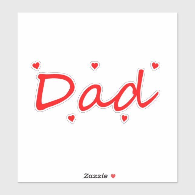 Sticker Papa adorable  (Feuille)