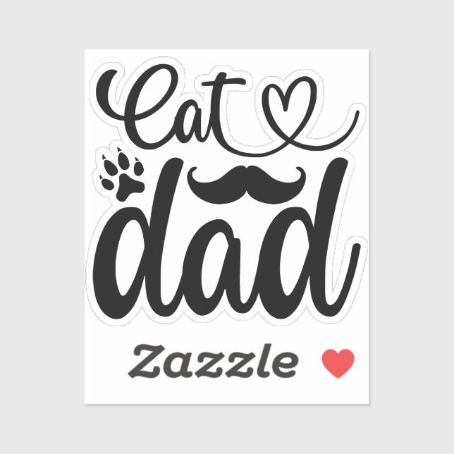 Sticker Papa Chat (Feuille)