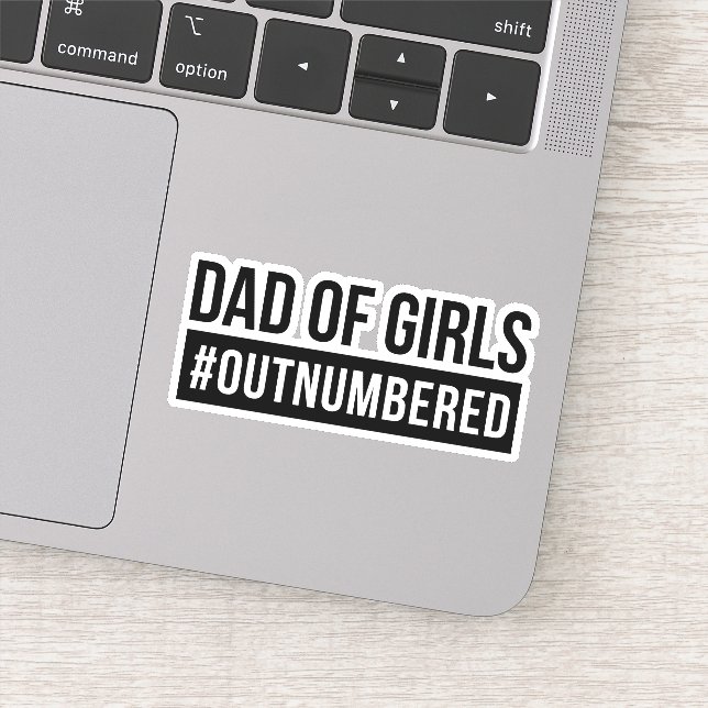 Sticker Papa des filles #Surnuméroté (Détail)