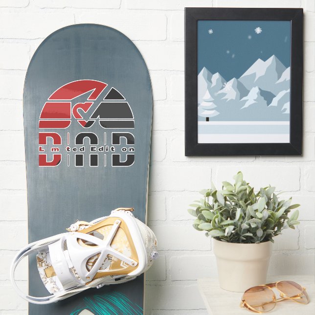 Sticker Papa : Exprimer l'amour inconditionnel d'un père (Snowboard)