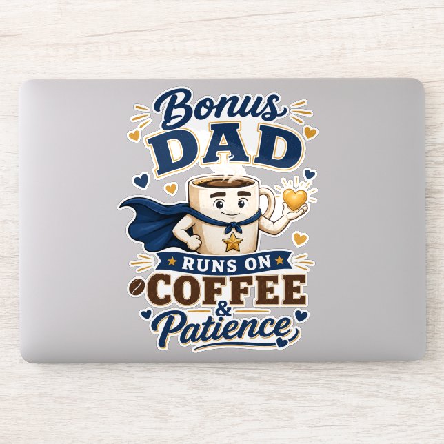 Sticker Papa Supplémentaire Fonctionne Au Café Et à La Pat (Ordinateur)