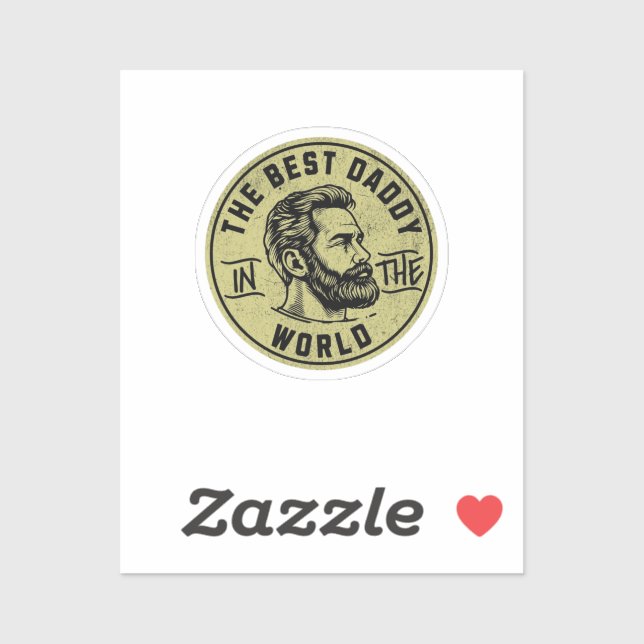 Sticker Papas Légendaires et Cool – Conception de Typograp (Feuille)