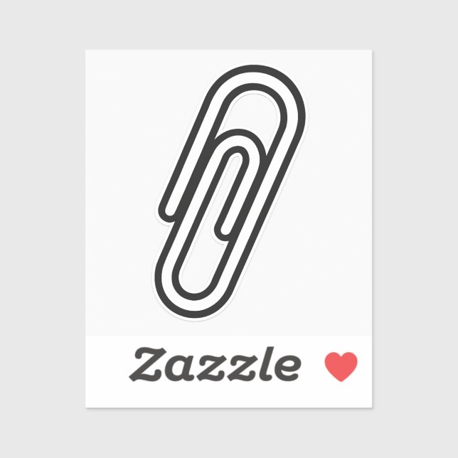 Sticker Paperclip - Symbole de Solidarité (Feuille)