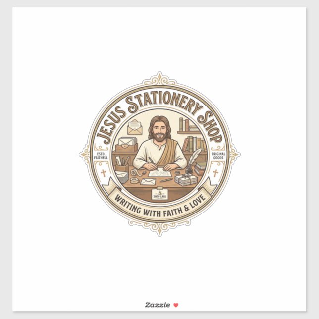 Sticker Papeterie Jésus Papeterie Jésus Christ (Feuille)