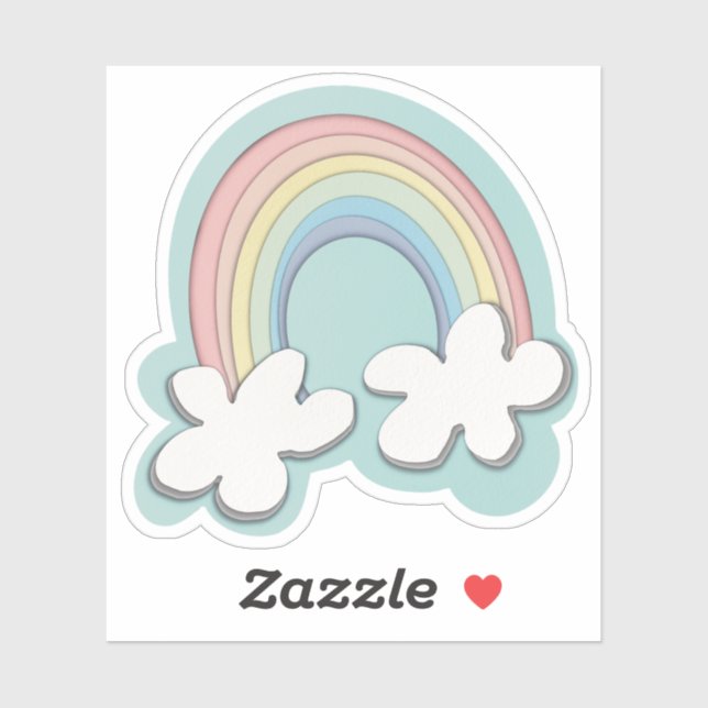 Sticker Papier arc en ciel (Feuille)