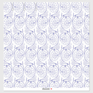 Sticker Papier d'emballage blanc avec un subtil patte exte