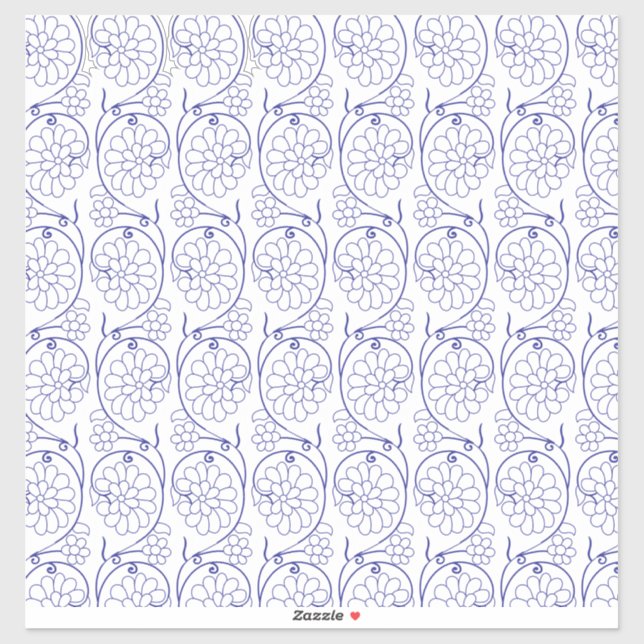 Sticker Papier d'emballage blanc avec un subtil patte exte (Feuille)