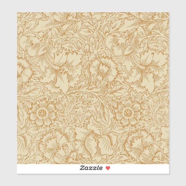 Sticker Papier peint floral Poppy de William Morris (Feuille)
