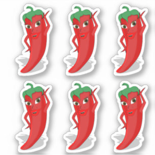 Sticker Papier rouge Hot Diva
