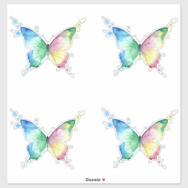 Sticker Papillon (Feuille)