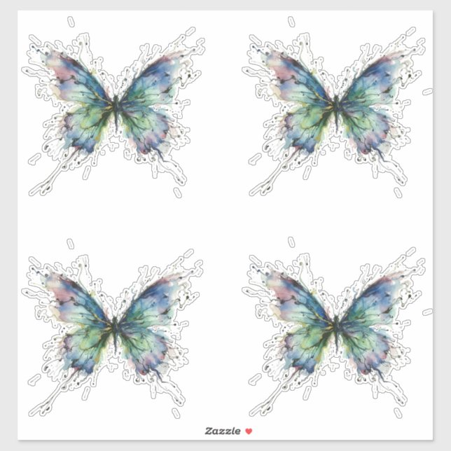 Sticker Papillon (Feuille)