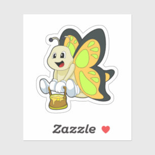 Sticker Papillon au miel