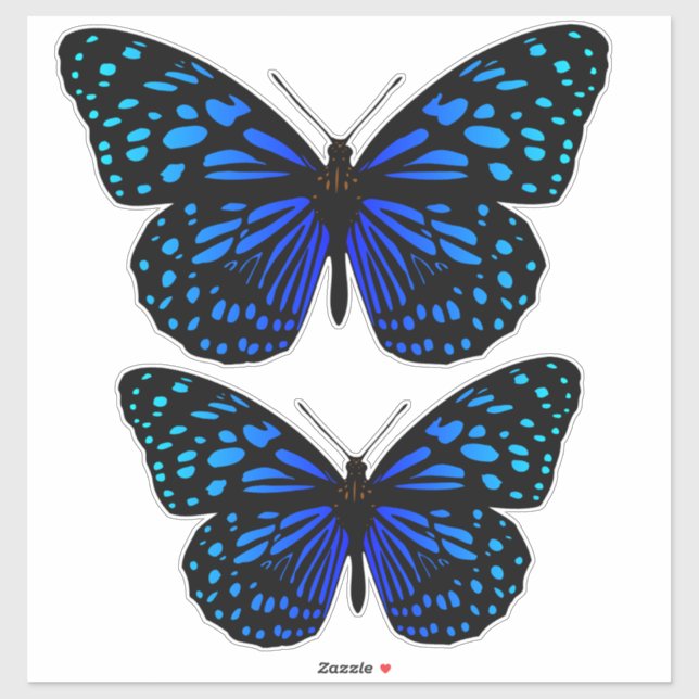 Sticker Papillon bleu Thunder_Cove (Feuille)