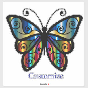 Sticker Papillon coloré Thunder_Cove
