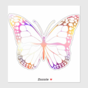 Sticker Papillon Couleur Sauvage Forêt Nature Graphique