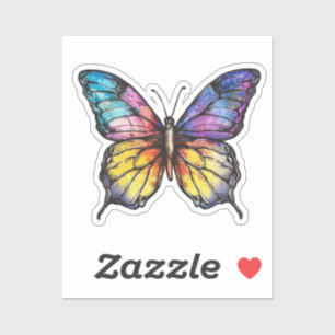 Sticker Papillon de caricature