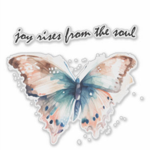 Sticker Papillon de l'âme de joie s'élève