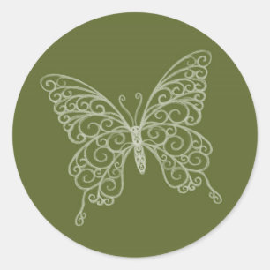 Sticker papillon Filigree