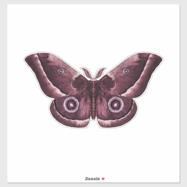 Sticker Papillon gothique mauve (Feuille)