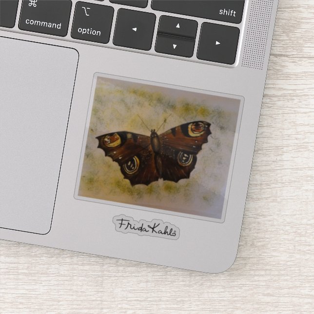 Sticker Papillon peint Frida Kahlo (Détail)