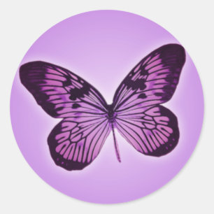 Sticker papillon pourpre