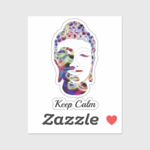 Sticker Papillon Spirit abstrait dessiné bouddha silhouett