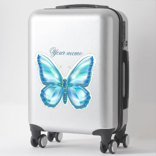 Sticker Papillon turquoise
