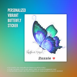 Sticker Papillon Vibrant personnalisé