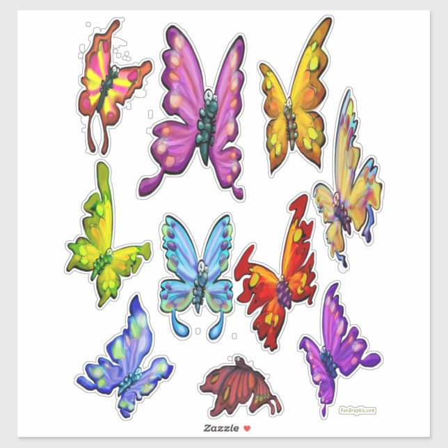 Sticker Papillons (Feuille)