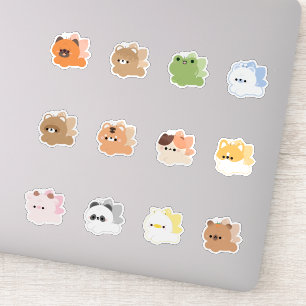Sticker Papillons animaux fées