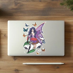 Sticker Papillons aux champignons poilus