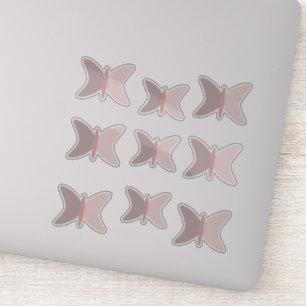 Sticker Papillons Boho Tons Roses