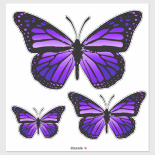Sticker Papillons de Monarque violet vif